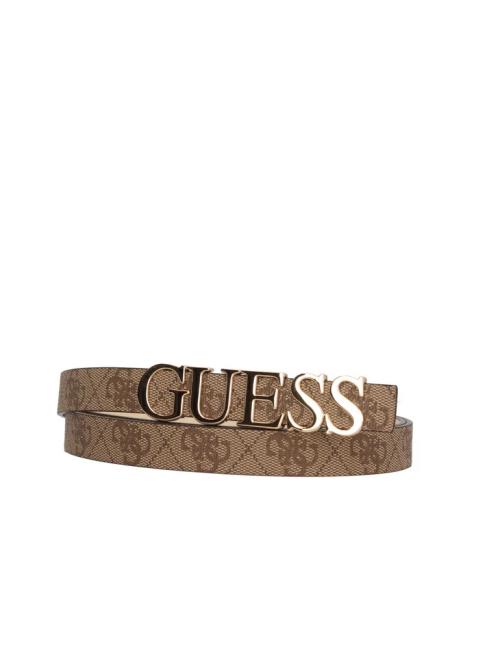 GUESS ZAMIRA Gürtel mit Metalllogo MILCH-LOGO - Gürtel