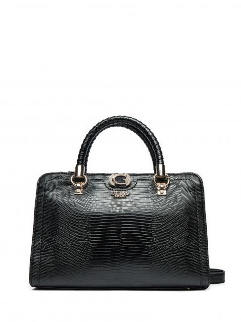 GUESS ORLINA St. Eidechsen-Handtasche SCHWARZ - Damentaschen