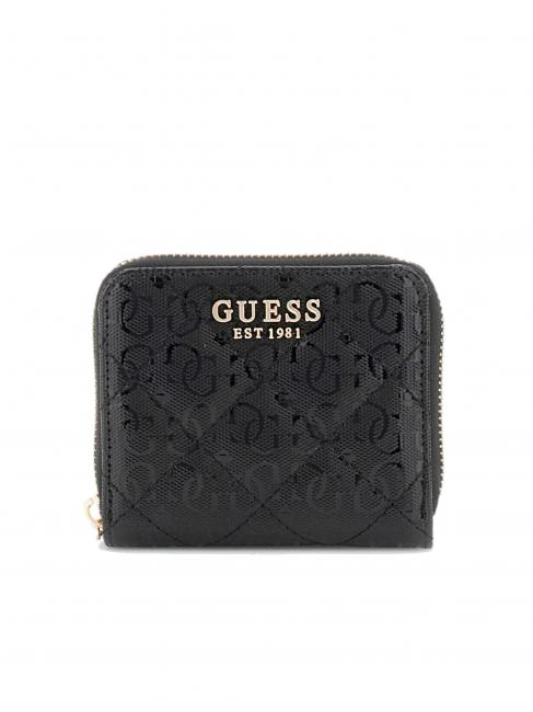 GUESS LAUREL Kleine gesteppte Geldbörse SCHWARZ - Brieftaschen Damen