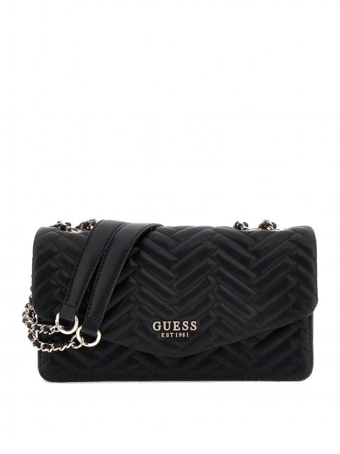 GUESS ANNING Wandelbare Stepptasche SCHWARZ - Damentaschen