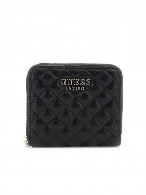 GUESS ECO RIANEE Kleine gesteppte Geldbörse SCHWARZ - Brieftaschen Damen