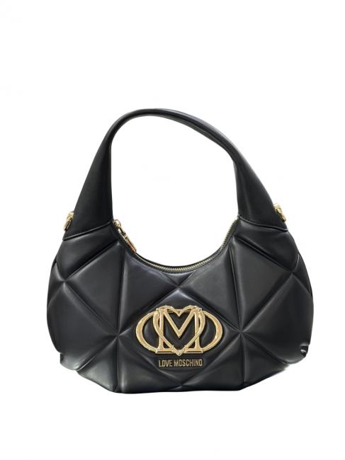 LOVE MOSCHINO GEOMETRIC Umhängetasche mit Schultergurt Schwarz - Damentaschen