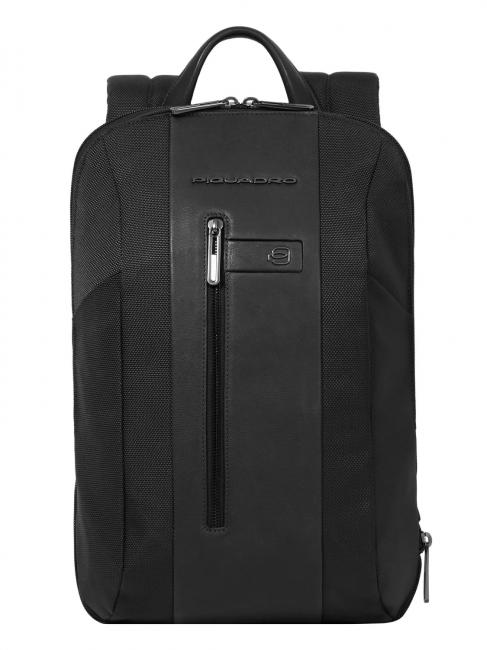 PIQUADRO BRIEF 2 15,6-Zoll-Laptop-Rucksack Schwarz - PC-Rucksäcke