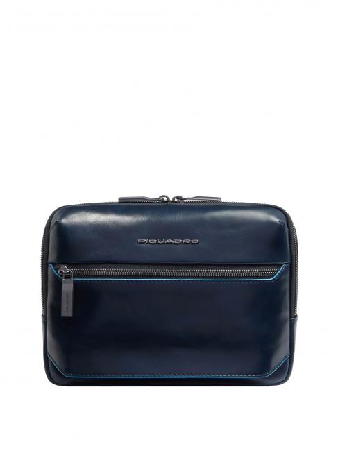 PIQUADRO BLUE SQUARE  iPad-Tasche mit Airpod-Tasche Blau - Umhängetaschen Herren