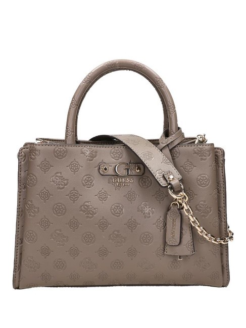 GUESS GERTY Handtasche mit Schultergurt dunkles Taupe - Damentaschen