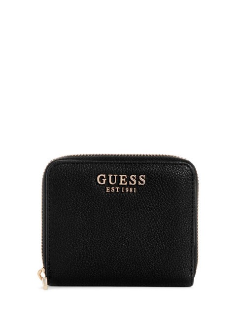 GUESS LAUREL Kleine Geldbörse mit umlaufendem Reißverschluss SCHWARZ - Brieftaschen Damen