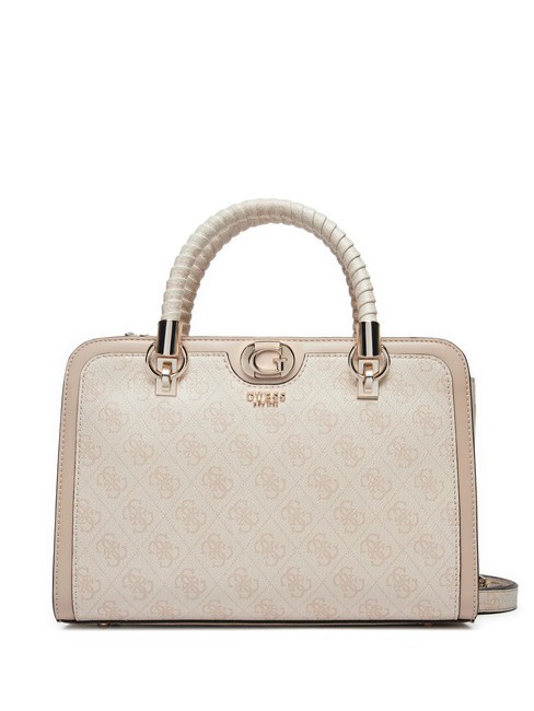 GUESS ORLINA Ordnertasche mit Schultergurt Sand-Logo - Damentaschen