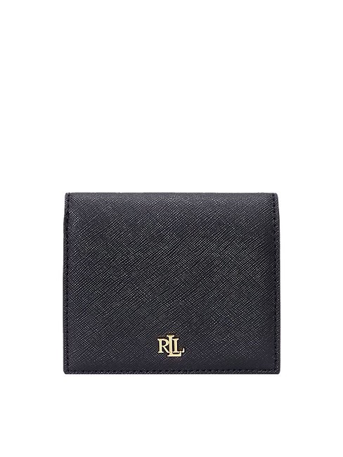 RALPH LAUREN COMPACT Kleine Geldbörse aus Leder SCHWARZ - Brieftaschen Damen