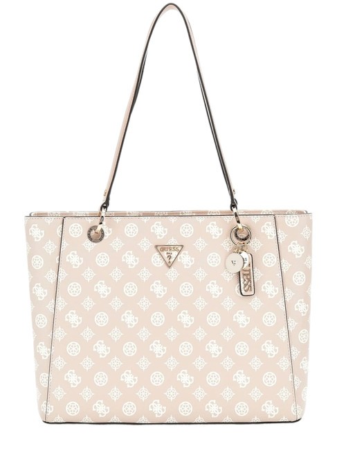 GUESS NOELLE Peony Schulter-Shopper Sand-Logo - Damentaschen