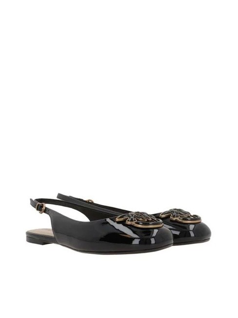 PINKO MAGGY Glänzende Ballerinas mit Slingback schwarze Limousine - Damenschuhe