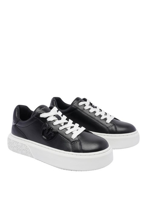 PINKO YOKO Plateau-Sneaker aus Leder schwarze Limousine - Damenschuhe