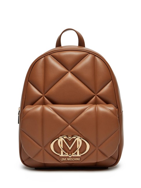 LOVE MOSCHINO GEOMETRIC Rucksack mit Tasche Kamel - Damentaschen