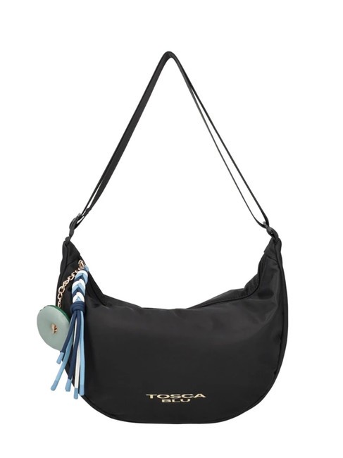 TOSCA BLU LIQUIRIZIA Halbmondförmige Nylontasche Schwarz - Damentaschen