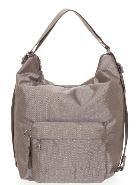 MANDARINA DUCK MD20 In einen Rucksack umwandelbare Tasche Taupe - Damentaschen