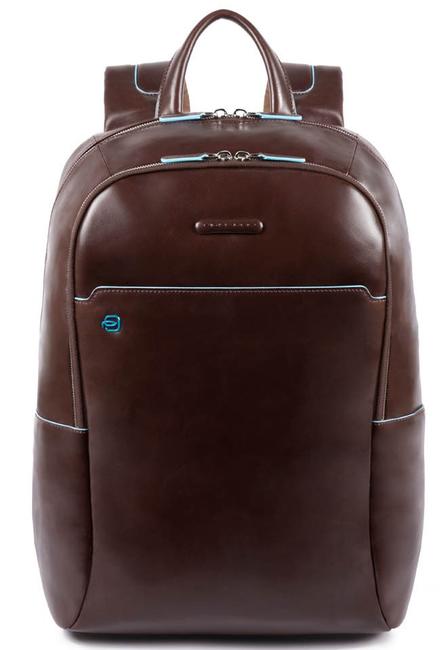 PIQUADRO BLUE SQUARE 15,6 "Laptop-Rucksack MAHAGONI - PC-Rucksäcke