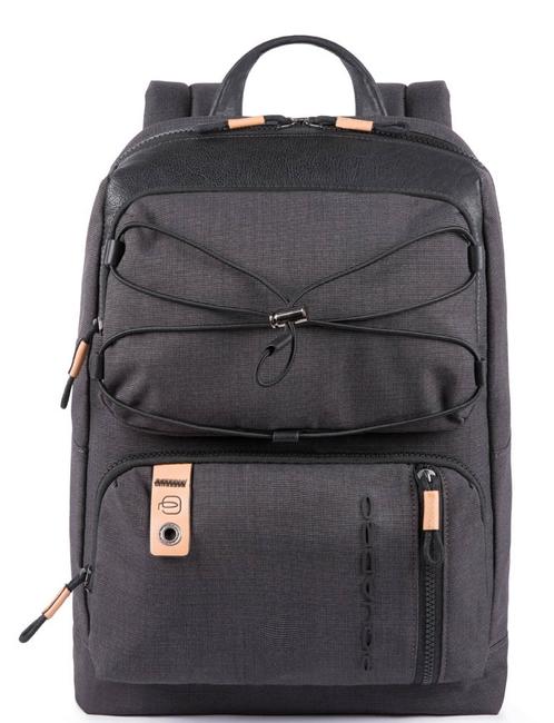 PIQUADRO BLAME Laptoprucksack 14" Schwarz - PC-Rucksäcke