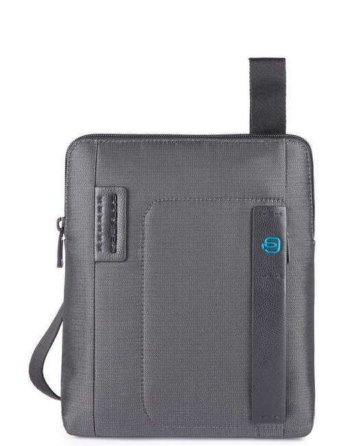 PIQUADRO Bürste Linie PULSE P16, iPad-Halter CHEVRON / GRAU - Umhängetaschen Herren