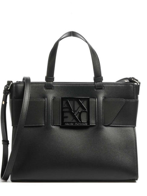 ARMANI EXCHANGE A|X BUCKLE Handshopper, mit Schultergurt Schwarz - Damentaschen